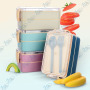 🍱Bento Box 2 Étages Titiz Fely 900ML | Boîte Repas Compartimentée & Couverts