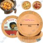 ⏱️ 50x Doublures Rondes Anti-Adhérentes 16cm pour Air Fryer (Gagnez du Temps)