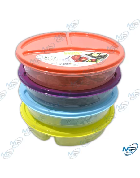 ♻️Bol Repas Rond 3 Sections Freshlife - Lunch Box Hermétique Sans BPA