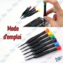 🧰 Jeu de Tournevis de Précision 6 en 1 – Idéal pour Réparations Électroniques & de Précision