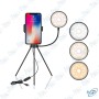 ✨Ring Light LED avec Support Téléphone – Trépied Flexible & 3 Modes d'Éclairage