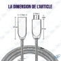 🔌Câble Micro USB tressé 100cm - Charge rapide 2.4A - Durable & Résistant
