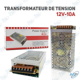 ⚡Alimentation 12V 10A Professionnelle – Sécurité & Performance