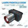 🔦 Lampe Frontale Zoom à Batterie Lithium - WH-2102 | Puissante & Rechargeable