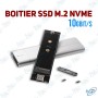 💽 Boîtier SSD M.2 NVMe USB 3.1 Type-C – 10 Gbit/s Ultra-Rapide – Aluminium Compatible Windows, Mac & Linux