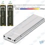 💽 Boîtier SSD M.2 NVMe USB 3.1 Type-C – 10 Gbit/s Ultra-Rapide – Aluminium Compatible Windows, Mac & Linux