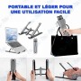 💻Support Pliable pour PC Portable - Ergonomie & Mobilité Optimales