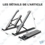 💻Support Pliable pour PC Portable - Ergonomie & Mobilité Optimales
