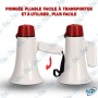 📢 Mégaphone Portatif Rechargeable 108 dB – Autonomie 8 à 20h | Léger et Puissant