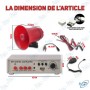 📢 Mégaphone Haut-Parleur Voiture 12V avec Micro et Enregistreur – MP3 Digital Car Player CA-150U