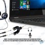 🎧 Adaptateur Jack 3.5mm Micro & Casque – Double Prise Audio/Microphone pour PC, Smartphone & Tablette