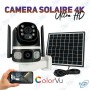 📸 Caméra Solaire 4K Ultra HD avec Vision Nocturne ColorVu & Double Objectif – Modèle Sansco V380 Pro