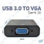 🖥️Adaptateur Convertisseur USB 3.0 vers VGA – Haute Résolution – 2 Couleurs