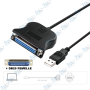 🔌Câble Adaptateur USB vers Port Parallèle DB25 Femelle – Connecteur IEEE 1284 pour Imprimantes