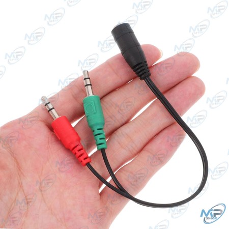 copy of cable adaptateur jack male vers double femelle audio
