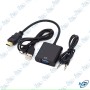🔌Adaptateur HDMI vers VGA avec Audio 3.5mm et Alimentation USB – Convertisseur Vidéo Full HD 1080p pour PC, Xbox, PS4, TV Box, P