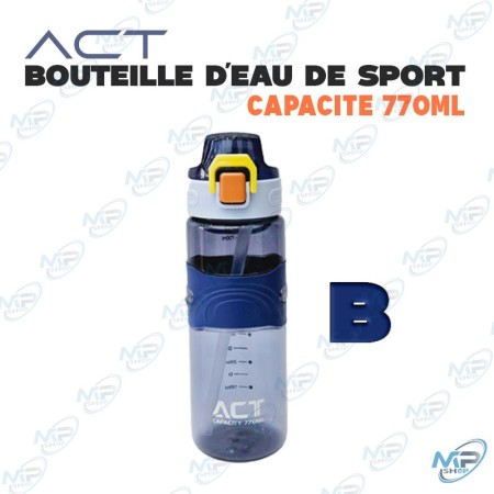 🥤 Bouteille d’Eau Sport ACT 770 ml – Gourde Portable Anti-Fuite avec Paille