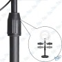 🌟 Ring Light LED avec 2 supports téléphone – Lampe circulaire pour streaming, maquillage et vidéos