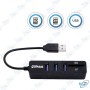 🚀 Hub USB 2.0 Compact 3 Ports + Lecteur Cartes SD/MicroSD (TF)