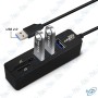 🚀 Hub USB 2.0 Compact 3 Ports + Lecteur Cartes SD/MicroSD (TF)