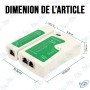 🛠️ Testeur de Câble Réseau RJ45/RJ11 Pro | Diagnostic Rapide