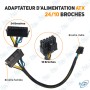 🔗Adaptateur ATX 24 vers 10 Broches | PC Lenovo/HP/Carte Mère Spécifique