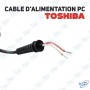 🔌Câble DC Réparation Toshiba PC Portable | Fils Dénudés