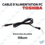 🔌Câble DC Réparation Toshiba PC Portable | Fils Dénudés