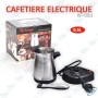 ☕Cafetière Électrique 0.5L Inox | Café Turc Rapide & Base 360°