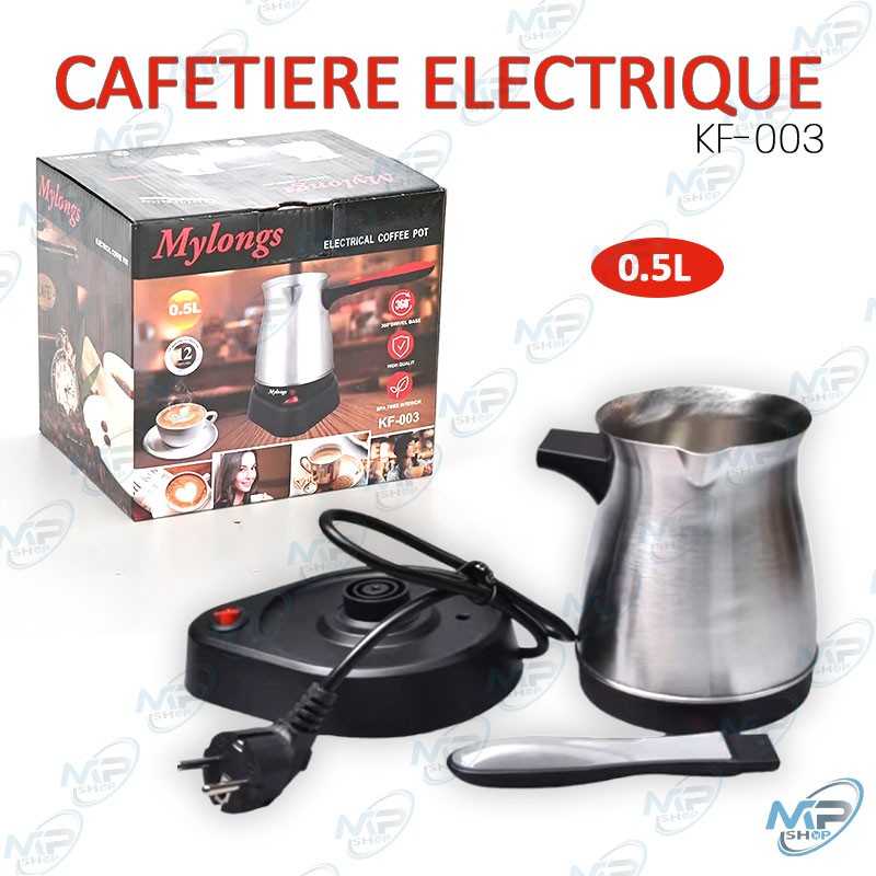 Karaca Cafetière électrique en acier turc anthracite, 800 W, cafetière turque, cafetière turque