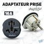 🛡️Adaptateur Prise Universel 16A – Multi-Pays | Compact & Sûr