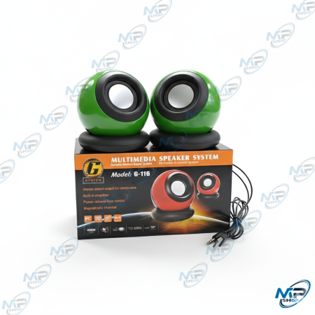 🔊Mini Haut-Parleurs PC G-116 USB | Son Stéréo Dynamique & Compact