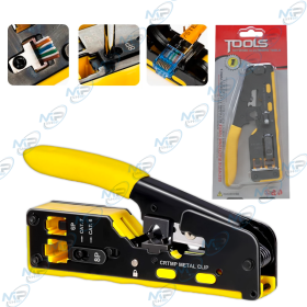 ⚙️Pince à Sertir Réseau RJ45/RJ11/RJ12 Pro - CAT7/CAT6/CAT5E - Découpe et Dénudage