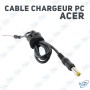 ⚡Câble Alimentation DC Angle Droit Embout Jaune Pin Central Standard