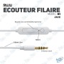 🎧 Écouteurs Filaire Jack 3.5mm M1 | Son Stéréo, Micro Intégré & Confort