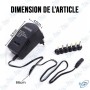 🔌Adaptateur Secteur Universel 30W Multi-Tension (3V à 12V) – Chargeur Polyvalent