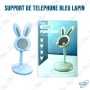 📱Support Téléphone Lapin Mignon – Réglable, Pliable et Anti-Glisse