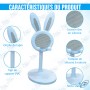 📱Support Téléphone Lapin Mignon – Réglable, Pliable et Anti-Glisse
