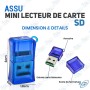 💾Mini Lecteur de Carte SD ASSU - USB Portable pour Transfert Rapide