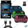 MINI CLAVIER BLUETOOTH AVEC TOUCHPAD - LED RGB -