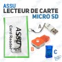 💾Mini Lecteur de Carte Micro SD ASSU - USB Portable pour Transfert Rapide