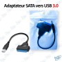 💾Connecteur USB 3.0 vers SATA III pour Disque Dur SSD & HDD 2.5"