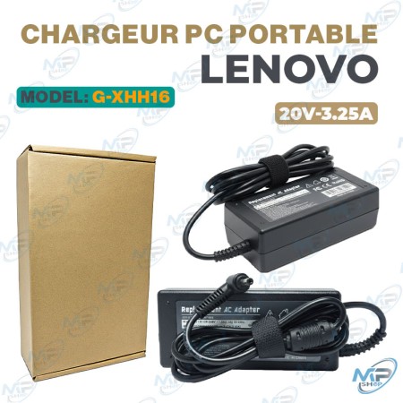 🔌Chargeur PC Portable Lenovo 20V 3.25A - Remplacement Alimentation