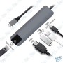 💻Hub USB-C 5-en-1 HDMI 4K RJ45 Gigabit – Adaptateur Multiport USB 3.0 PD