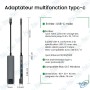 💻Hub USB-C 5-en-1 HDMI 4K RJ45 Gigabit – Adaptateur Multiport USB 3.0 PD
