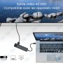 💻Hub USB-C 5-en-1 HDMI 4K RJ45 Gigabit – Adaptateur Multiport USB 3.0 PD