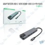 💻Hub USB-C 5-en-1 HDMI 4K RJ45 Gigabit – Adaptateur Multiport USB 3.0 PD