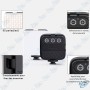 🌟Lampe Vidéo LED Portable (90 Perles) - Luminosité et Température Ajustables