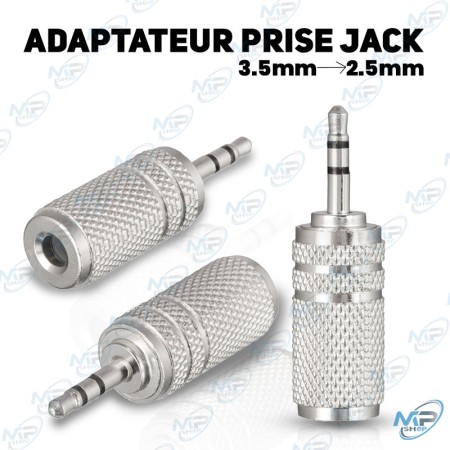 copy of ADAPTATEUR JACK 6.35MM FEMELLE / JACK 3.5MM MALE