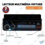 🚗 Autoradio multimédia voiture Bluetooth USB avec LED multicolore